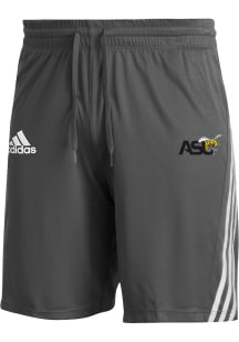 Adidas Alabama State Hornets Mens Grey 3 Stripe Knit Shorts