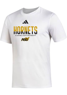 Adidas Alabama State Hornets White Creator Short Sleeve T Shirt