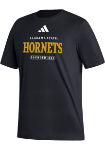 Adidas Alabama State Hornets Black Fresh Short Sleeve T Shirt