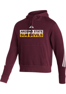 Adidas Arizona State Sun Devils Mens Maroon Fashion Pullover Long Sleeve Hoodie