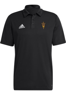 Adidas Arizona State Sun Devils Mens Black Entrada22 Short Sleeve Polo