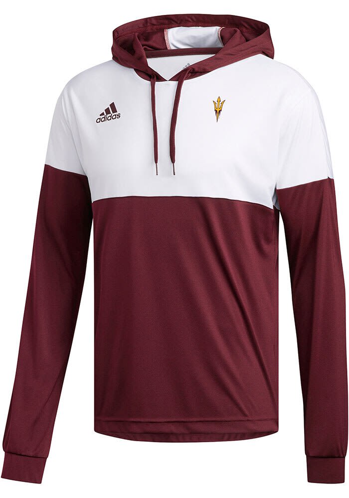 Adidas Arizona State Sun Devils Mens MAROON Legend Shooter Hoodie