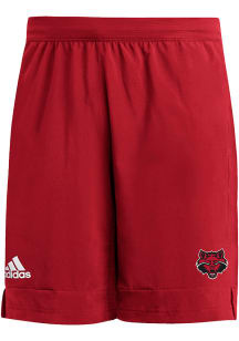 Adidas Arkansas State Red Wolves Mens Red 9 Inch Heat Ready Woven Shorts