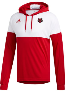 Adidas Arkansas State Red Wolves Mens Red Legend Shooter Long Sleeve Hoodie