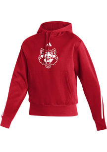 Adidas Arkansas State Red Wolves Womens Red Fashion Pullover Hooded Sweatshirt