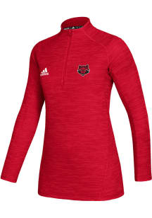 Adidas Arkansas State Red Wolves Womens Red Game Mode Performance 1/4 Zip Pullover