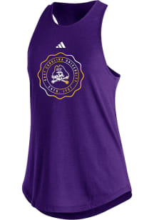 Adidas East Carolina Pirates Womens Purple Fashion Tank Top