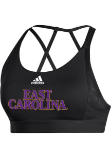 Adidas East Carolina Pirates Womens Black Ultimate Bra Tank Top