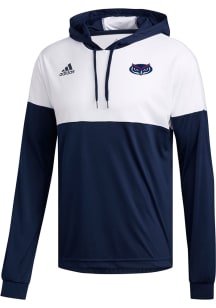 Adidas Florida Atlantic Owls Mens Navy Blue Legend Shooter Long Sleeve Hoodie