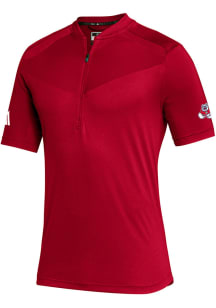 Adidas Fresno State Bulldogs Mens Red Sideline Short Sleeve Polo