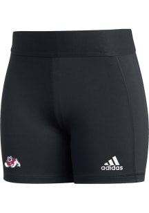 Adidas Fresno State Bulldogs Womens Black Alphaskin Shorts