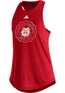 Adidas Fresno State Bulldogs Womens Red Fashion Tank Top
