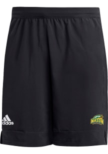 Adidas George Mason University Mens Black 9 Inch Heat Ready Woven Shorts