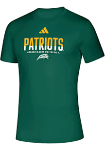 Adidas George Mason University Green Creator Short Sleeve T Shirt