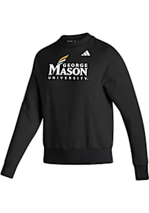 Adidas George Mason University Womens Black Premium Vintage Crew Sweatshirt