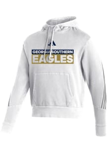 Adidas Georgia Southern Eagles Mens White Fashion Pullover Long Sleeve Hoodie