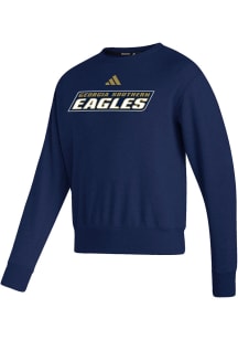 Adidas Georgia Southern Eagles Mens Navy Blue Premium Vintage Long Sleeve Crew Sweatshirt