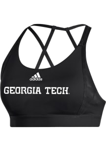 Adidas GA Tech Yellow Jackets Womens Black Ultimate Bra Tank Top