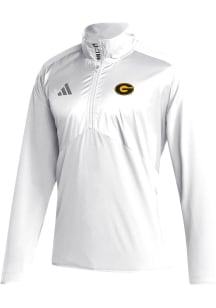 Adidas Grambling State Tigers Mens White Sideline Woven Long Sleeve 1/4 Zip Pullover