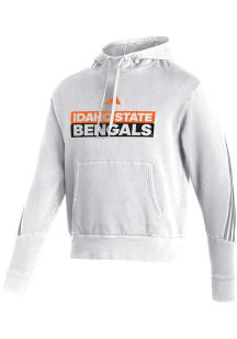 Adidas Idaho State Bengals Mens White Fashion Pullover Long Sleeve Hoodie