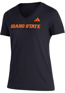 Adidas Idaho State Bengals Womens Black Blend Short Sleeve T-Shirt