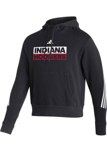 Adidas Indiana Hoosiers Mens Black Fashion Pullover Long Sleeve Hoodie