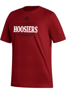 Adidas Indiana Hoosiers Red Fresh Short Sleeve T Shirt