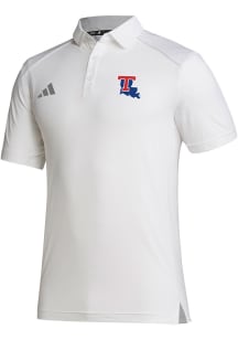 Adidas Louisiana Tech Bulldogs Mens White Classic Short Sleeve Polo