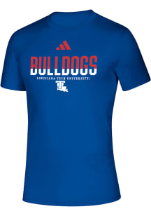 Adidas Louisiana Tech Bulldogs Blue Creator Short Sleeve T Shirt