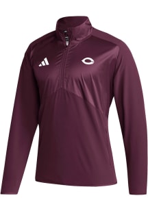 Adidas University of Chicago Maroons Mens Maroon Sideline Woven Long Sleeve 1/4 Zip Pullover