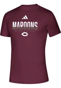 Adidas University of Chicago Maroons Maroon Creator Short Sleeve T Shirt