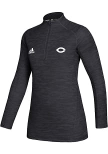 Adidas University of Chicago Maroons Womens Black Game Mode Performance 1/4 Zip Pullover
