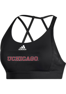 Adidas University of Chicago Maroons Womens Black Ultimate Bra Tank Top