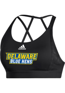 Adidas Delaware Fightin' Blue Hens Womens Black Ultimate Bra Tank Top