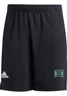 Adidas Hawaii Warriors Mens Black 9 Inch Heat Ready Woven Shorts