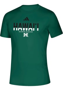 Adidas Hawaii Warriors Green Creator Short Sleeve T Shirt