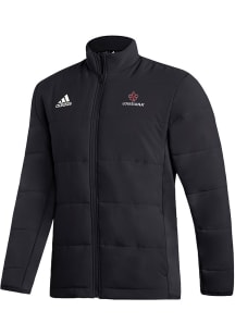 Adidas UL Lafayette Ragin' Cajuns Mens Black Team Medium Weight Jacket