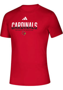 Adidas Louisville Cardinals Red Creator Short Sleeve T Shirt