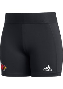 Adidas Louisville Cardinals Womens Black Alphaskin Shorts
