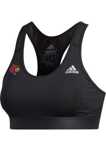 Adidas Louisville Cardinals Womens Black Alphaskin Bra Tank Top