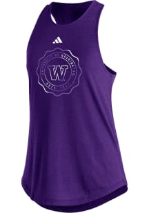 Adidas Washington Huskies Womens Purple Fashion Tank Top