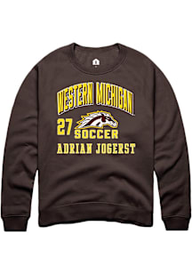 Adrian Jogerst Western Michigan Broncos Mens Brown NIL Arch Logo Player Crew