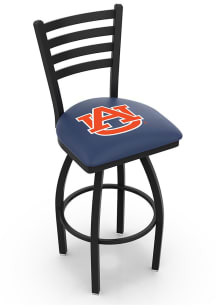 Auburn Tigers High Back Swivel Pub Stool - Black