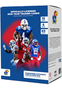 Kansas Jayhawks 2025 Football Platinum Box Collectible NCAA Cards - Blue
