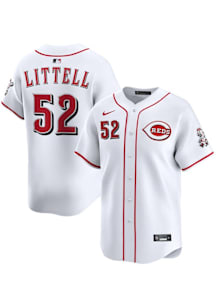 Zack Littell Nike Cincinnati Reds Mens White Home Limited Baseball Jersey