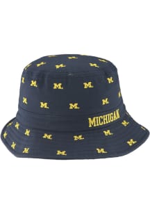Scatter Michigan Wolverines Mens Bucket Hat - Navy Blue
