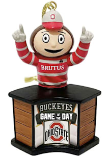 Ohio State Buckeyes 4in Game Day Ornament - Red