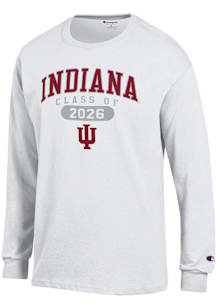 Champion Indiana Hoosiers White Class of 2026 Jersey Long Sleeve T Shirt