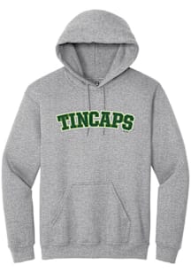 Summit Sportswear Fort Wayne TinCaps Mens Grey Alt Logo Wordmark Long Sleeve Hoodie