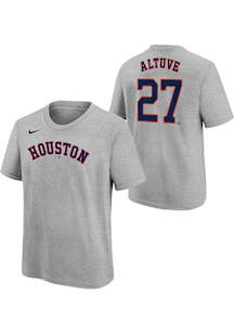 Jose Altuve Houston Astros Youth Grey Road NN Player Tee